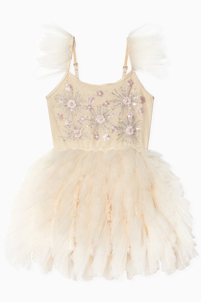 

Solstice Tutu Dress in Tulle, Yellow