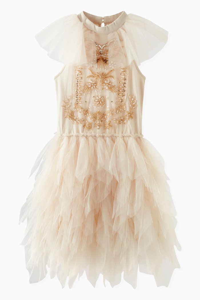 

Rayne Tutu Dress in Cotton & Tulle, Neutral