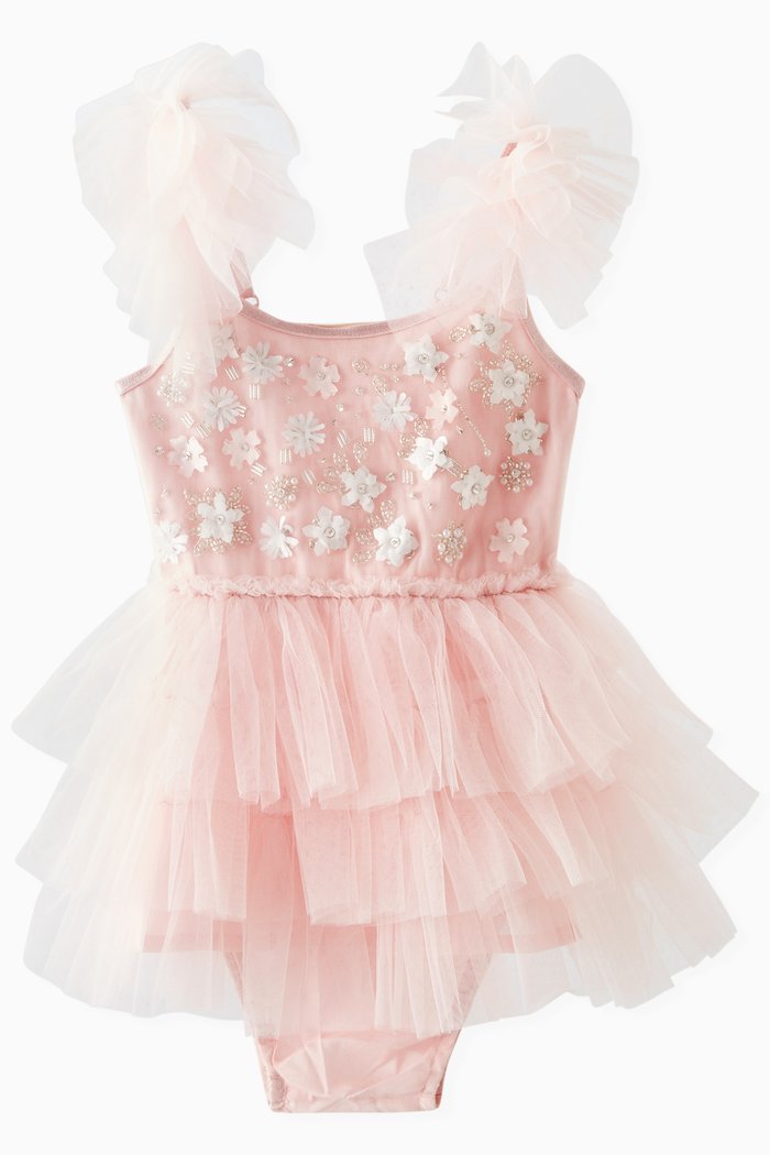

Bebe Luella Tutu Dress in Cotton & Tulle, Pink