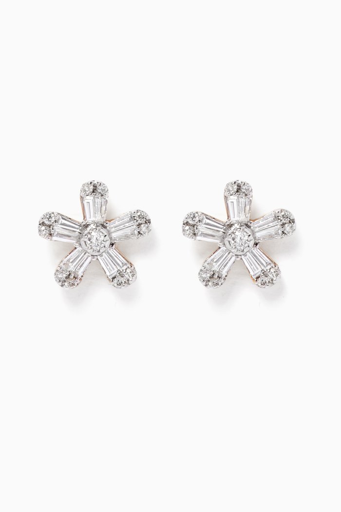 

Flower Power Diamond Studs in 10kt Yellow Gold