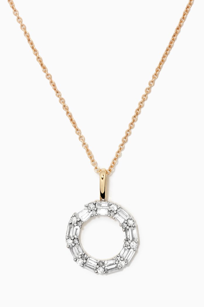 

Code Diamond Necklace in 10kt Yellow Gold