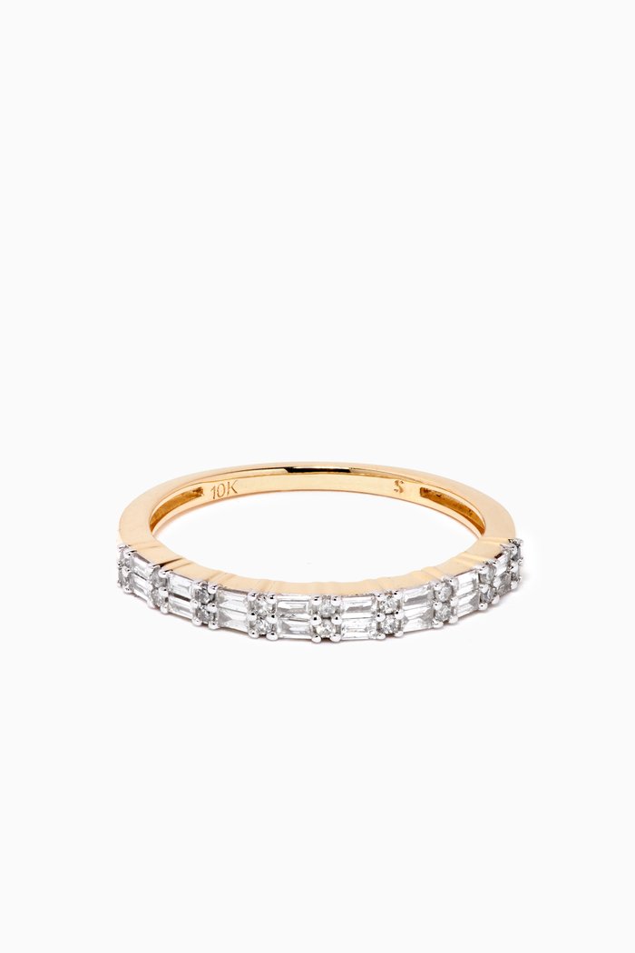 

Code Diamond Ring in 10kt Yellow Gold