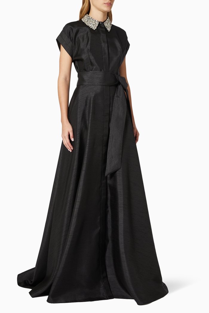 

Serife Dress in Silk, Black