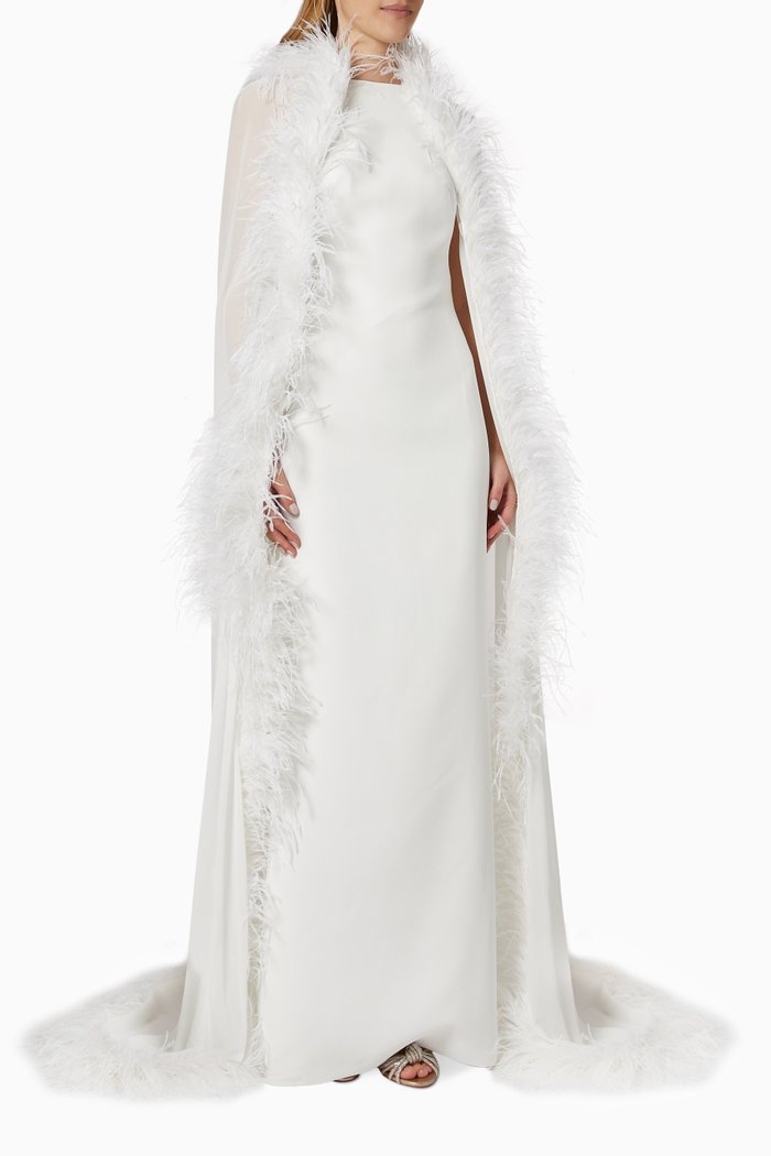 

Nico Dress in Crepe, White