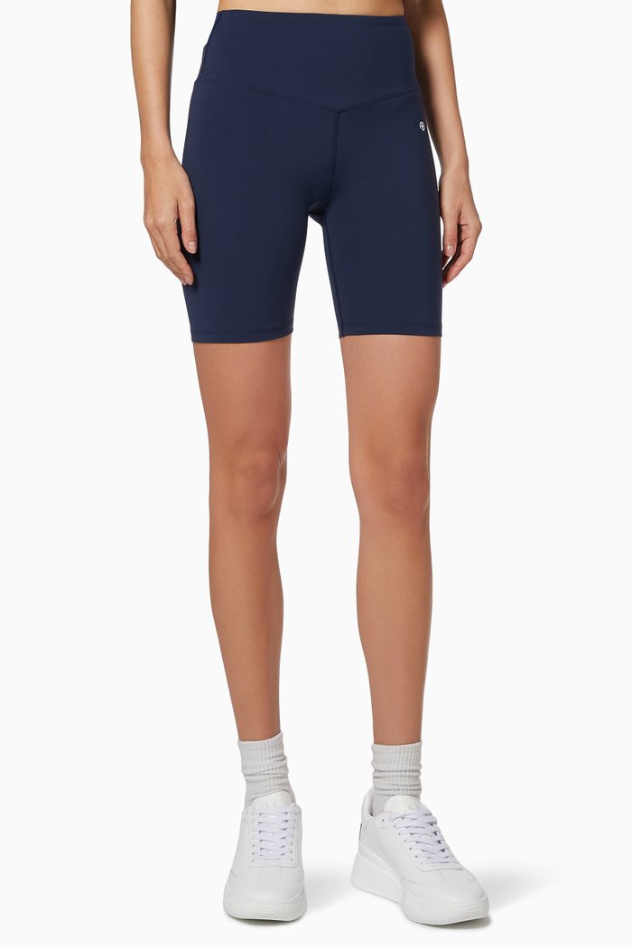 

Blake Biker Shorts in Stretch Nylon, Blue