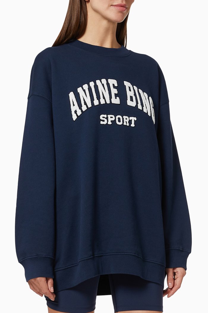 

Tyler Sweatshirt in Organic Cotton Fleece, Blue