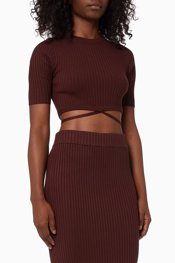 

Lynd Knit Top, Brown