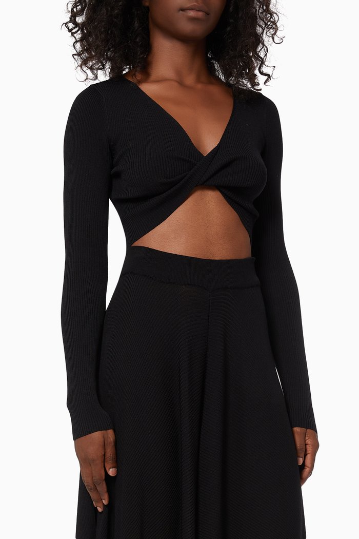 

Laur Knit Top, Black