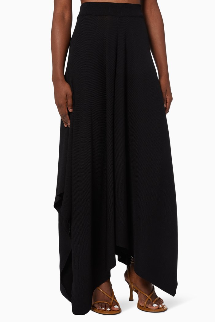 

Laur Maxi Skirt in Knit, Black