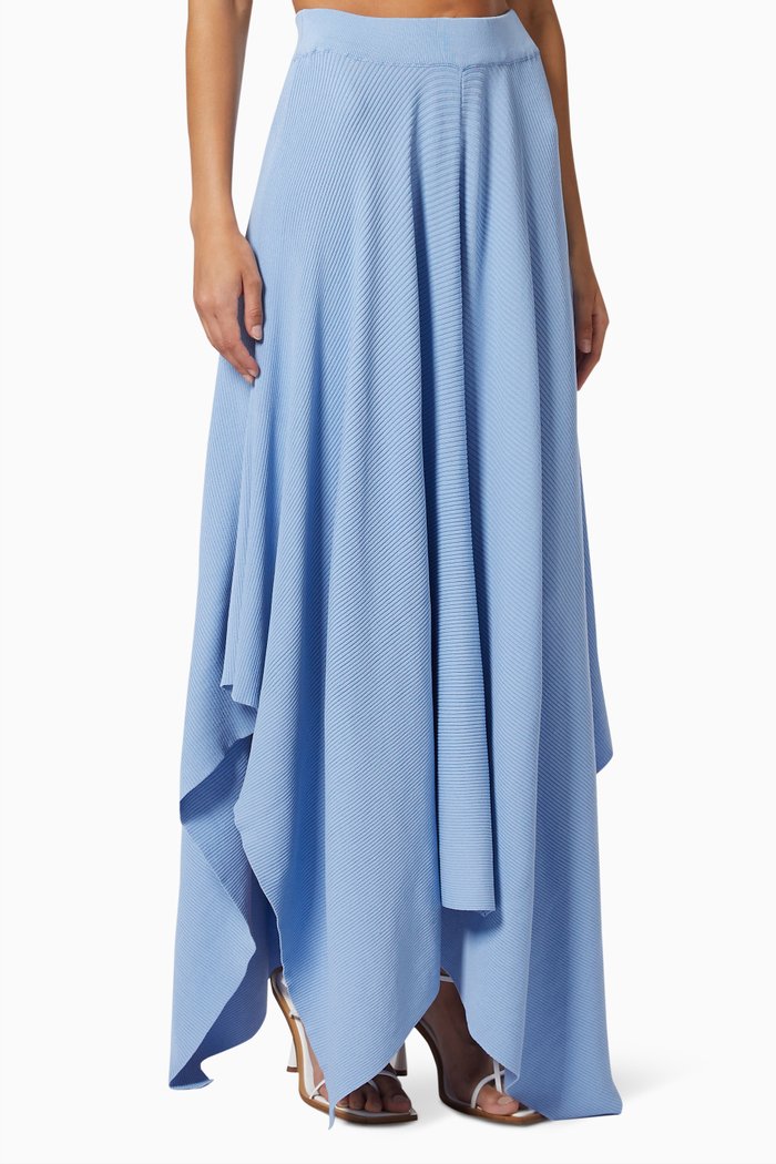 

Laur Maxi Skirt in Knit, Blue