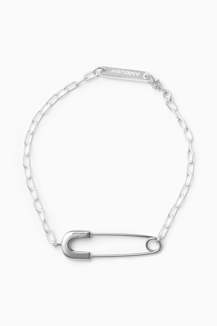 

Safety Pin Bracelet in Sterling Silver