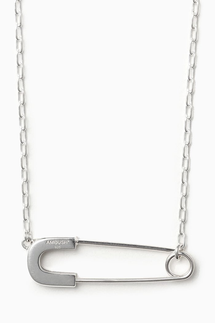 

Safety Pin Necklace in Sterling Silver