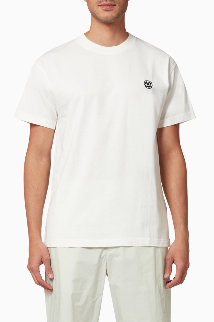 Amblem T-shirt in Cotton, White