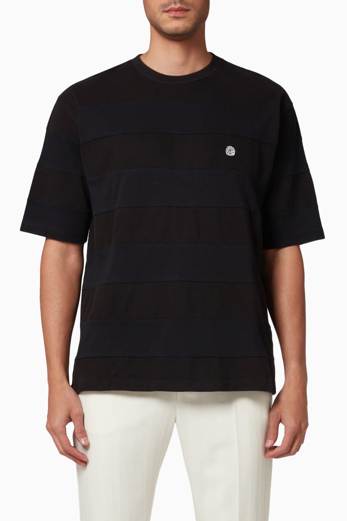 

Patchwork T-shirt in Cotton, Black