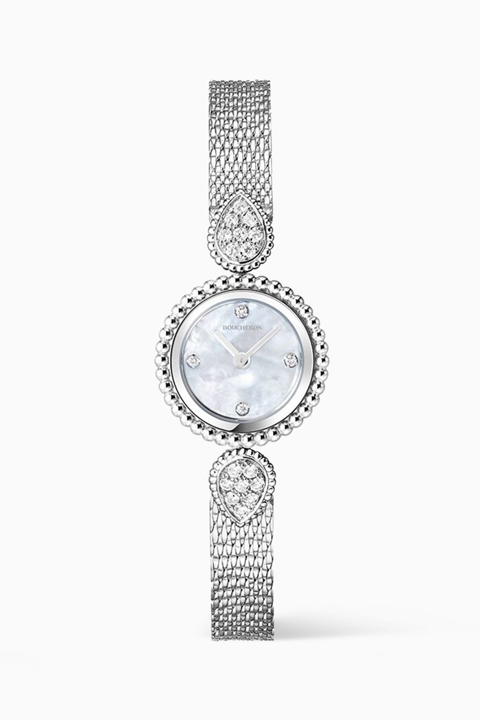 

Serpent Bohème Diamond Bracelet Watch, 23mm, Metallic