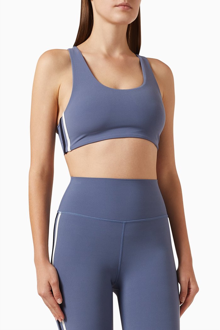 

Ella Airweight Sports Bra in Stretch Nylon, Blue