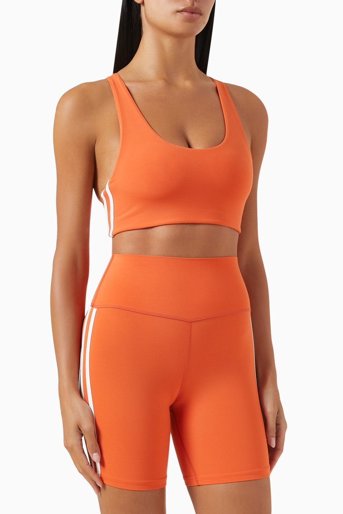 

Ella Airweight Sports Bra in Stretch Nylon, Orange