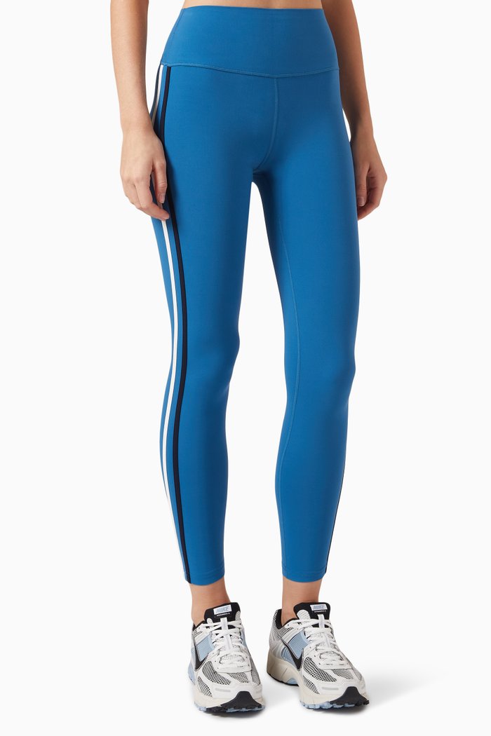

Ella High-waisted Airweight 7/8 Leggings in Stretch Nylon, Blue