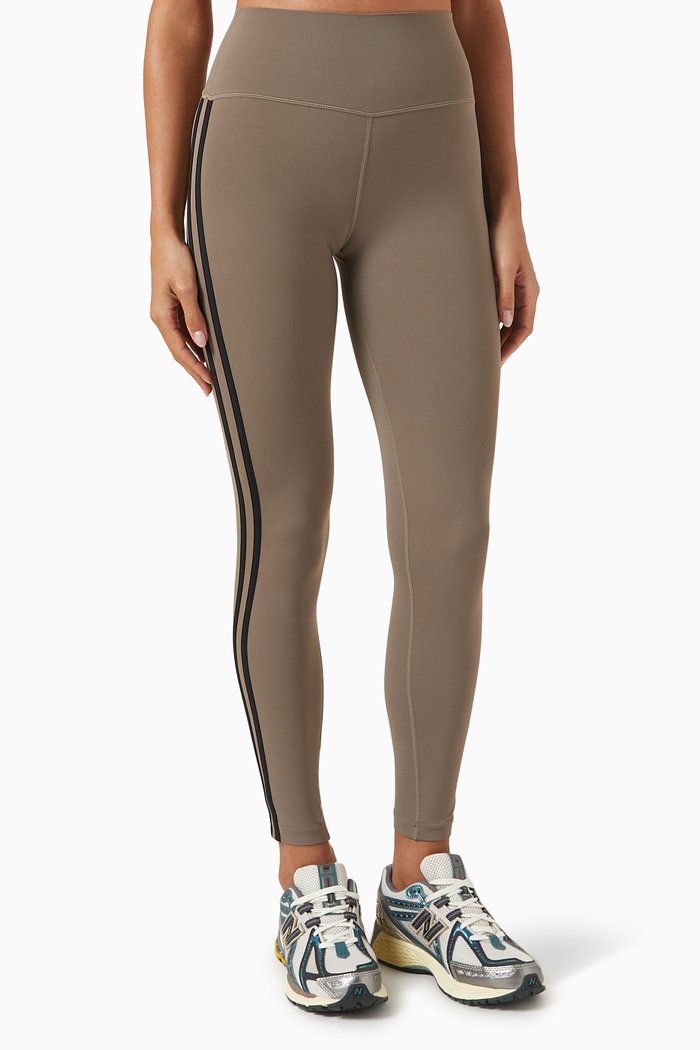 

Ella High-waisted Airweight 7/8 Leggings in Stretch Nylon, Brown