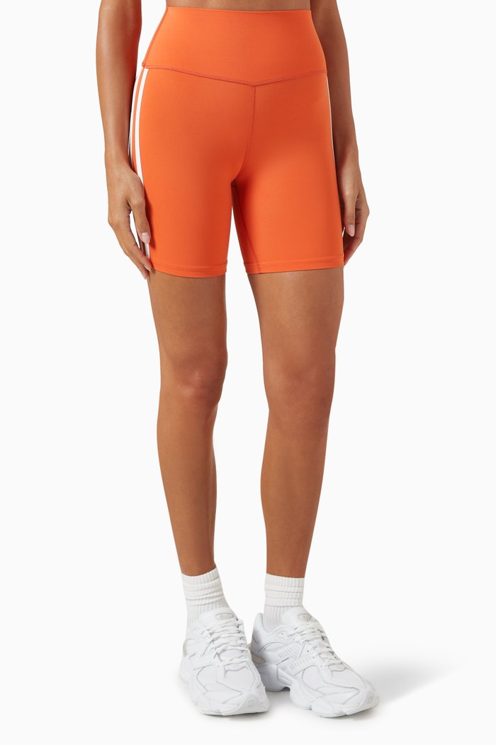 

Ella High-waist Airweight Shorts, Orange