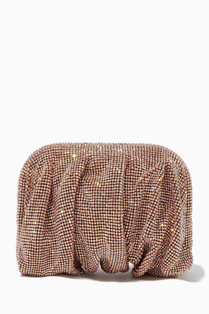 

Venus La Petite Clutch Bag in Crystal Mesh Rhinestones, Neutral