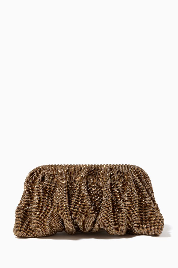 

Venus La Grande Clutch in Crystal Mesh Rhinestones, Gold