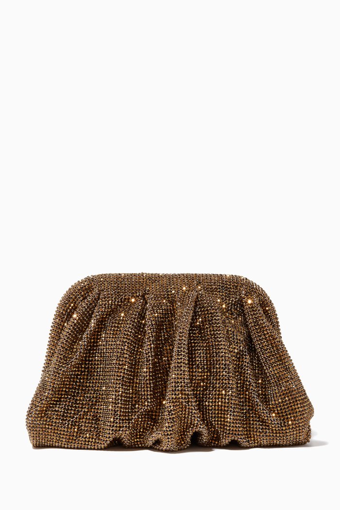 

Venus La Petite Clutch in Crystal Mesh Rhinestones, Gold