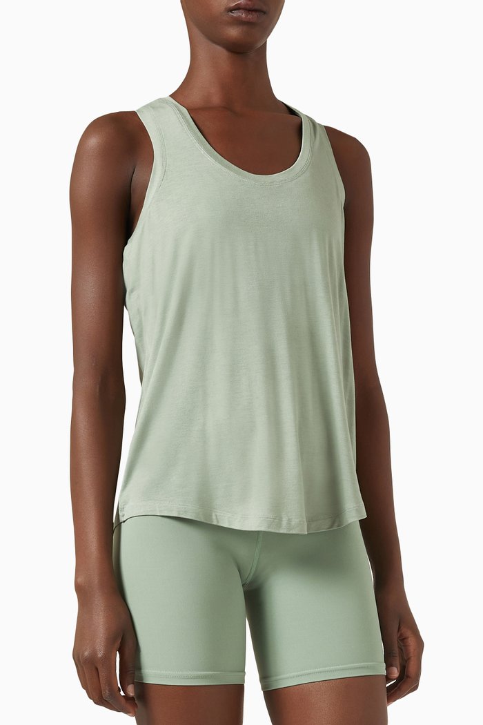 Toni Tank Top in Viscose, Green