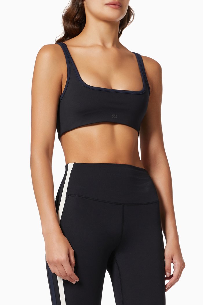 

Cait Recycled Techflex Bra, Black