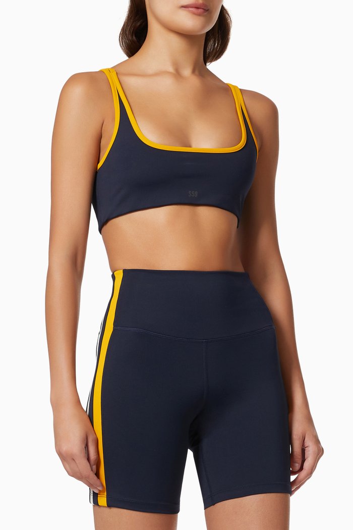 

Cait Recycled Techflex Bra, Blue