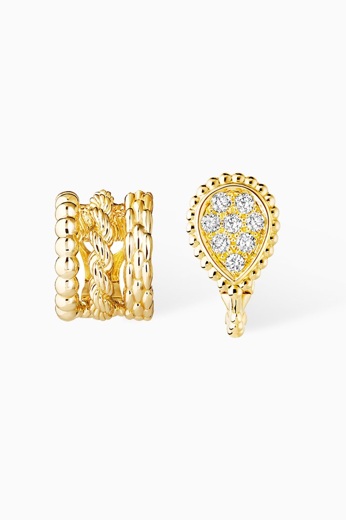 

Serpent Bohème Diamond Clip-on Earrings in 18kt Yellow Gold