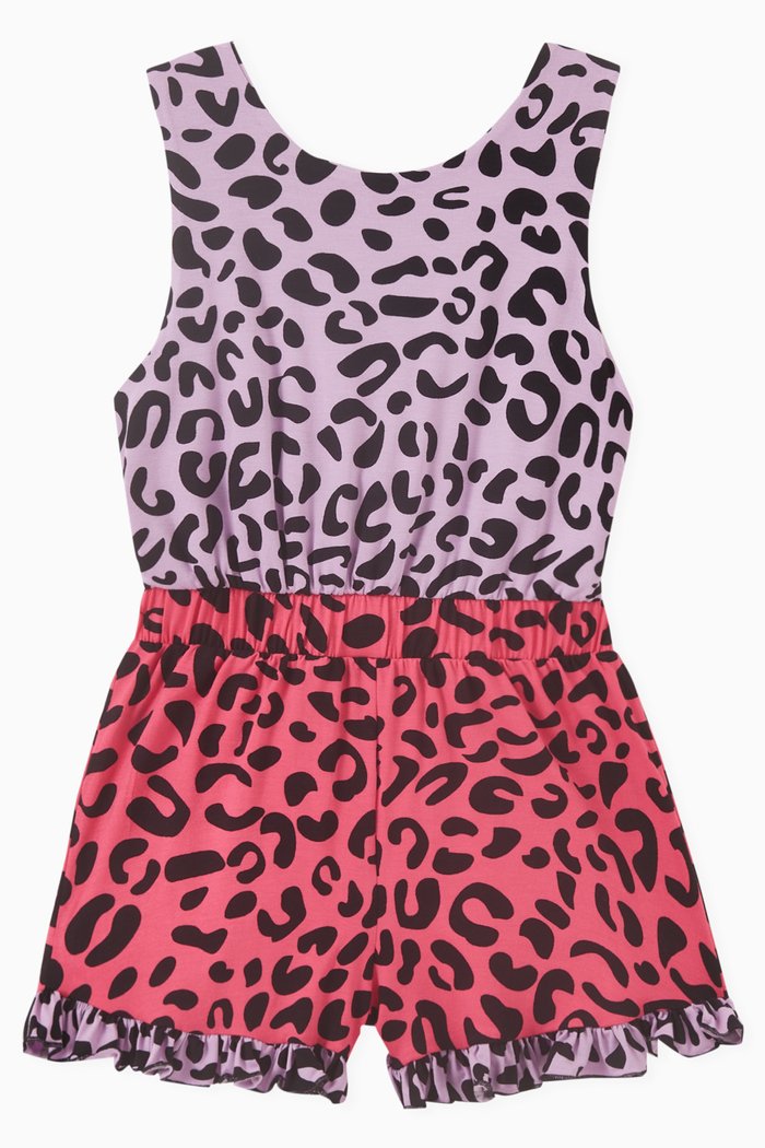 

Columbia Leopard Playsuit in Viscose, Multicolour