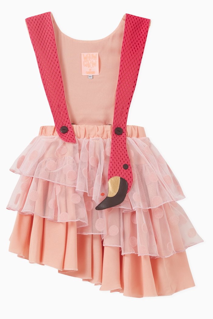 

Go Flamingo Dress in Viscose, Pink