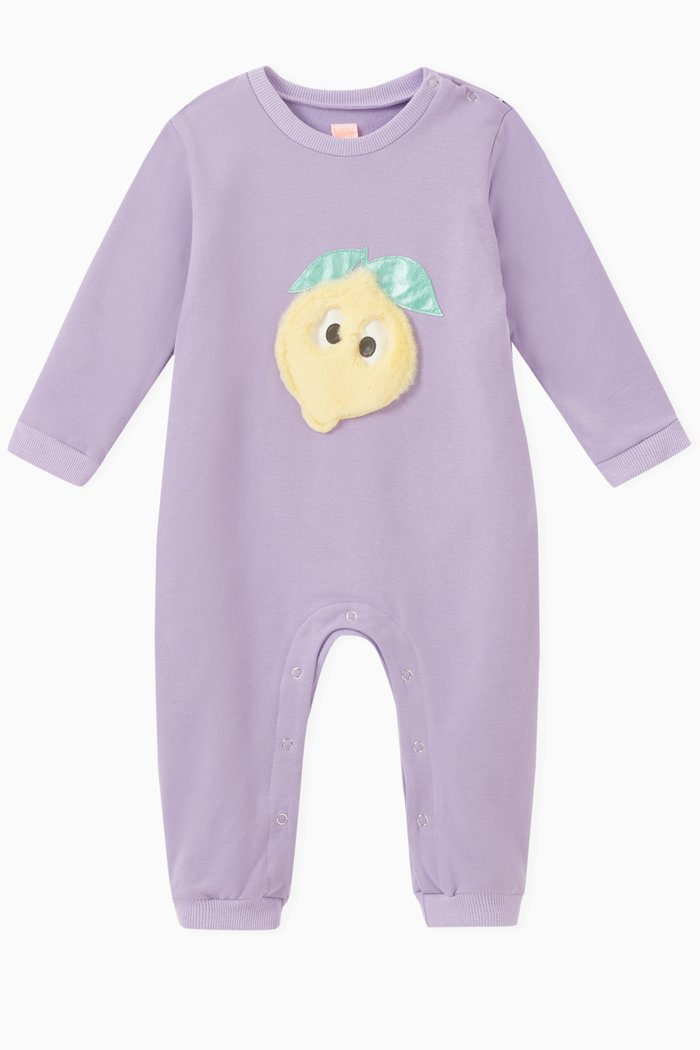

Limonade Onesie in Organic Cotton, Purple