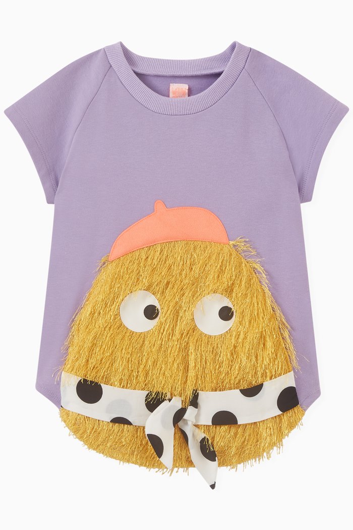 

Nova Arty Farty Dress in Organic Cotton, Purple