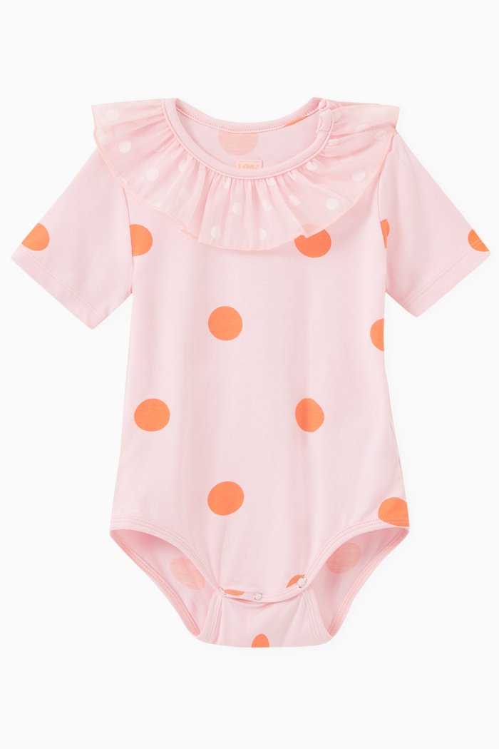 

Sweety Polka Bodystocking in Viscose, Pink