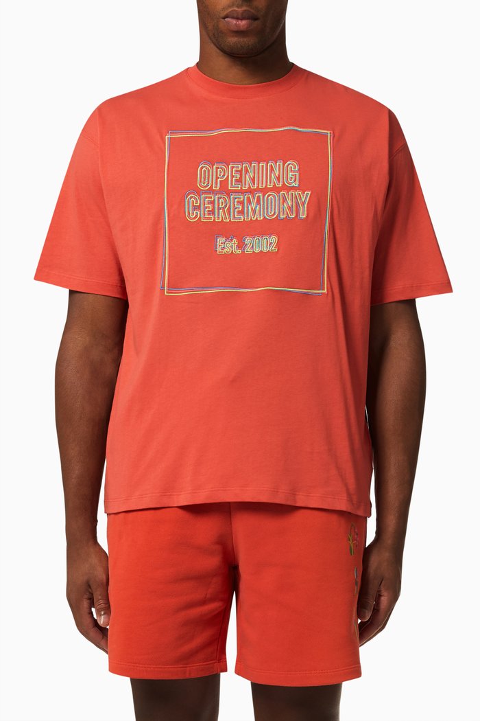 

Short Sleeve T-shirt in Cotton, Red