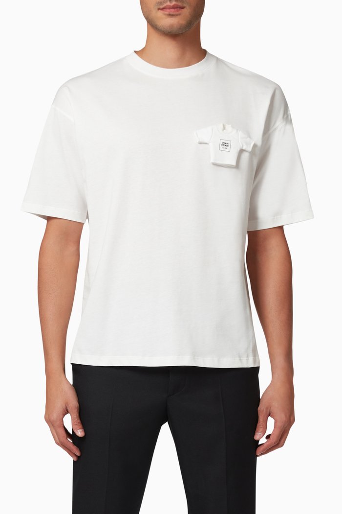 

Miniature Box Logo T-shirt in Cotton Jersey, White