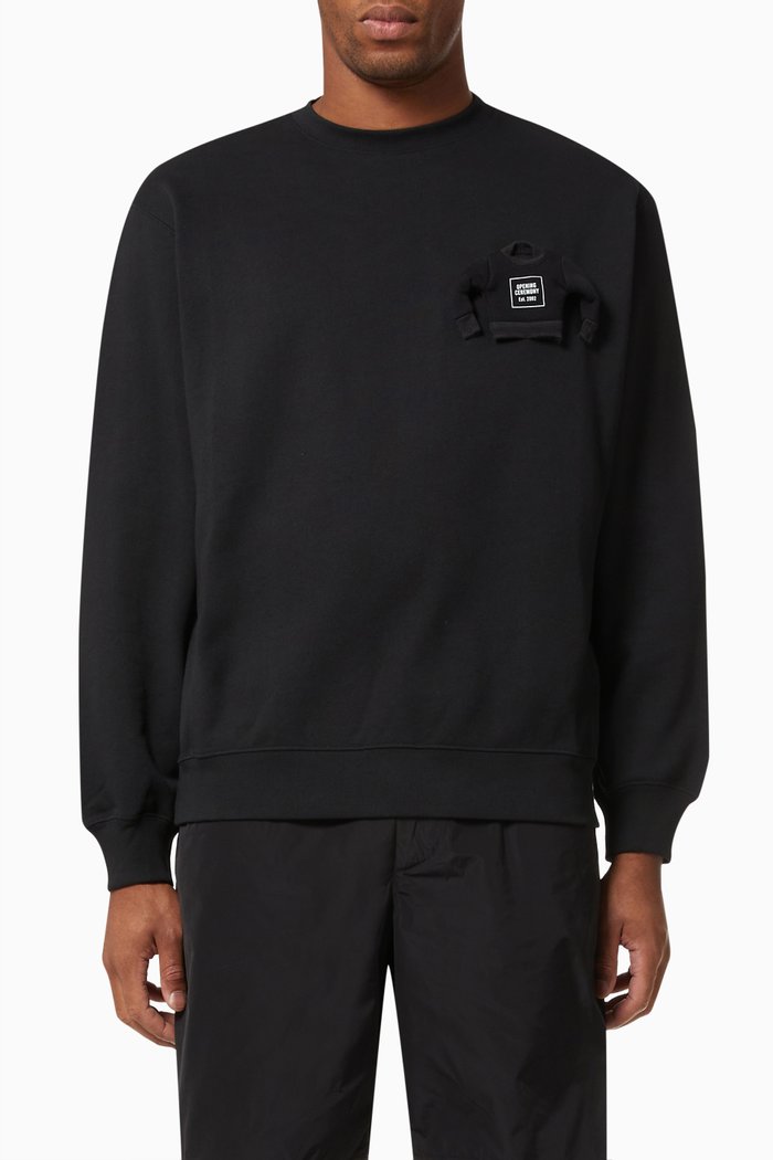 

Miniature Box Logo Sweatshirt in Cotton, Black