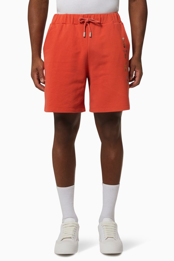 

Italy Sweatshorts in Cotton, Red