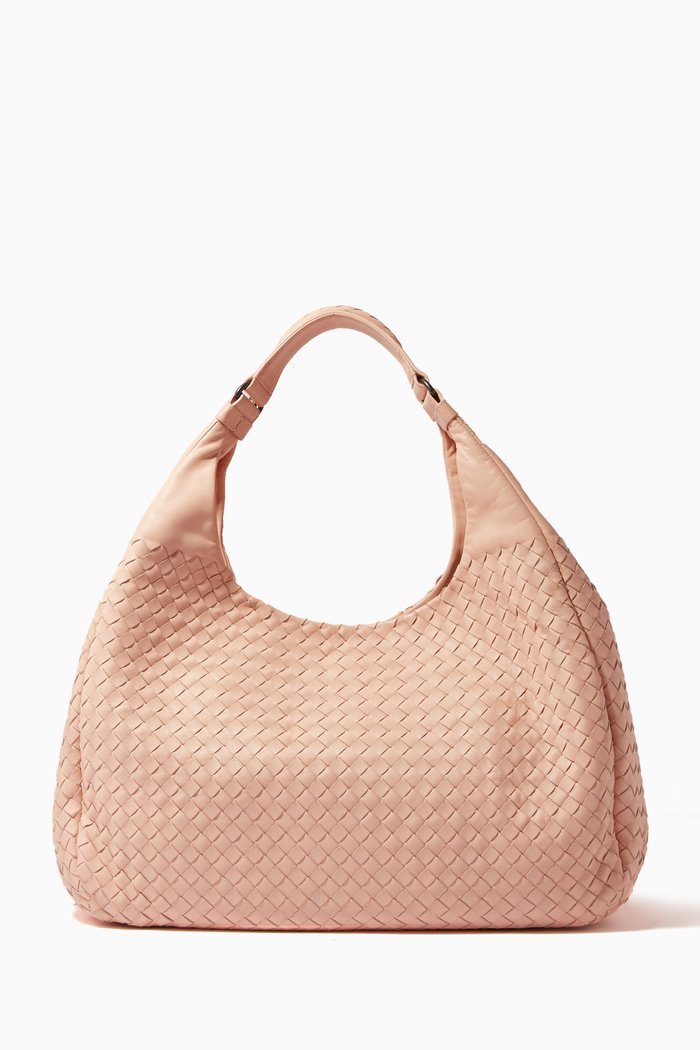 

Large Campana Tote Bag in Intrecciato Nappa, Neutral