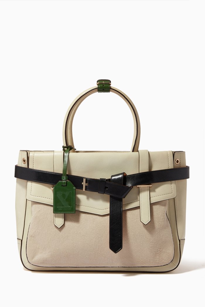 

Gator Boxer II Duffle Bag in Leather, Neutral
