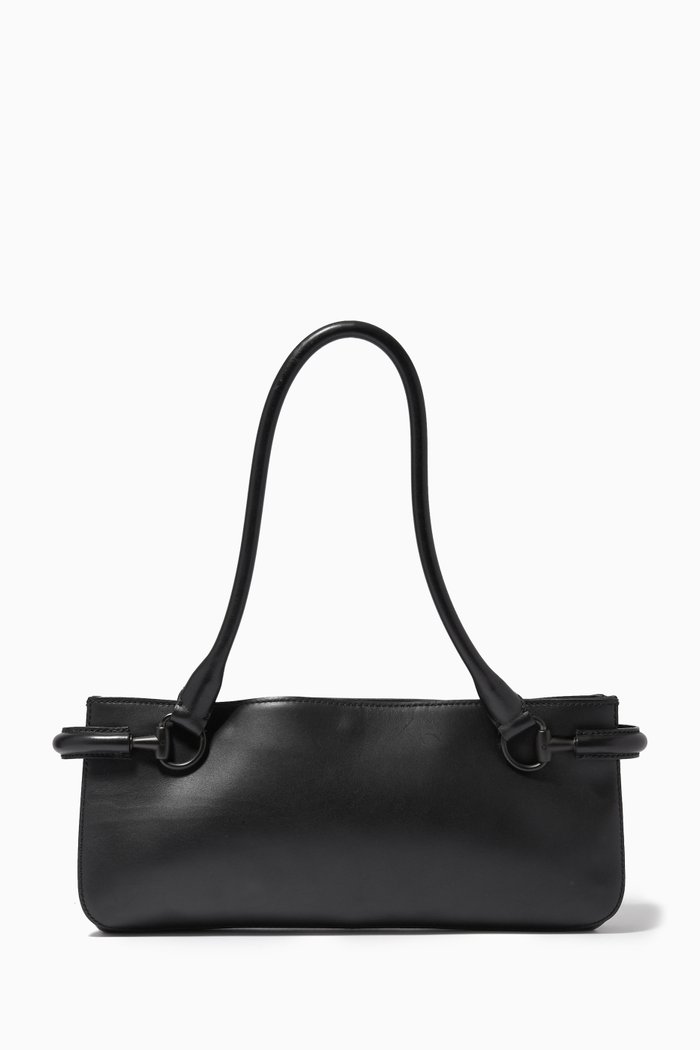 

Shoulder Bag in Leather, Black