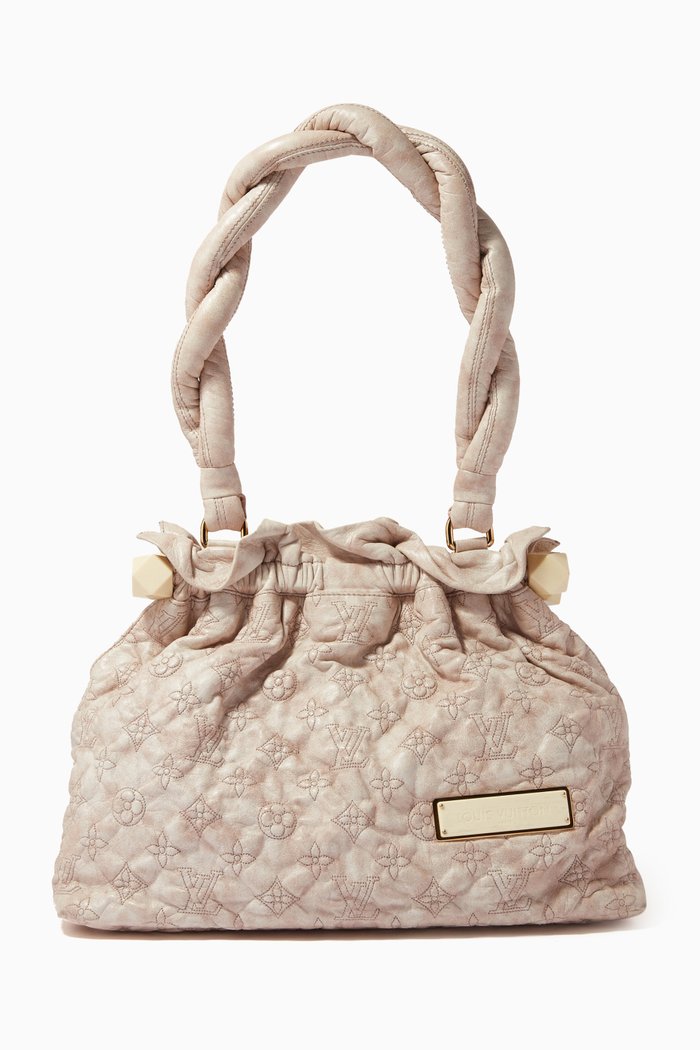 

Stratus Olympe PM Bag in Monogram Leather, Neutral