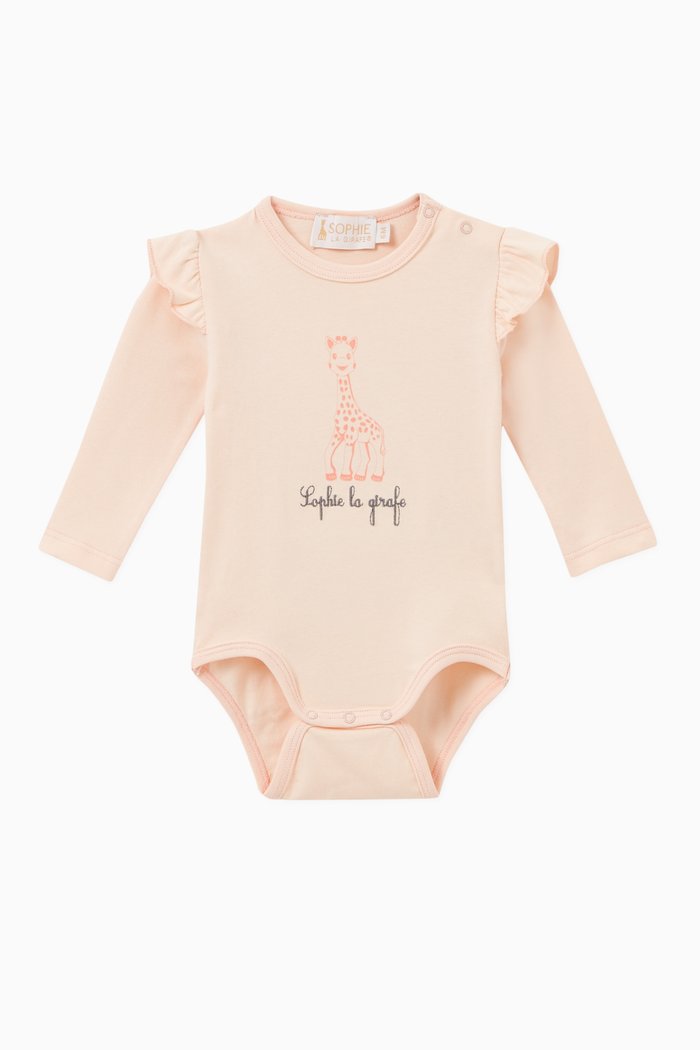 

Ruffle Shoulder Bodysuit in Cotton, Orange