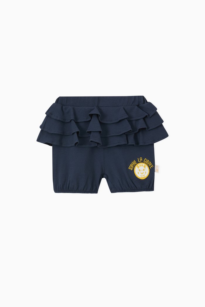 

Layered Logo Shorts in Cotton, Blue