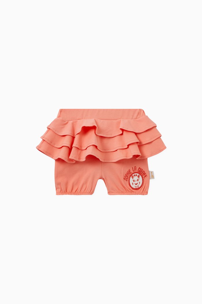 Layered Logo Shorts in Cotton, Pink