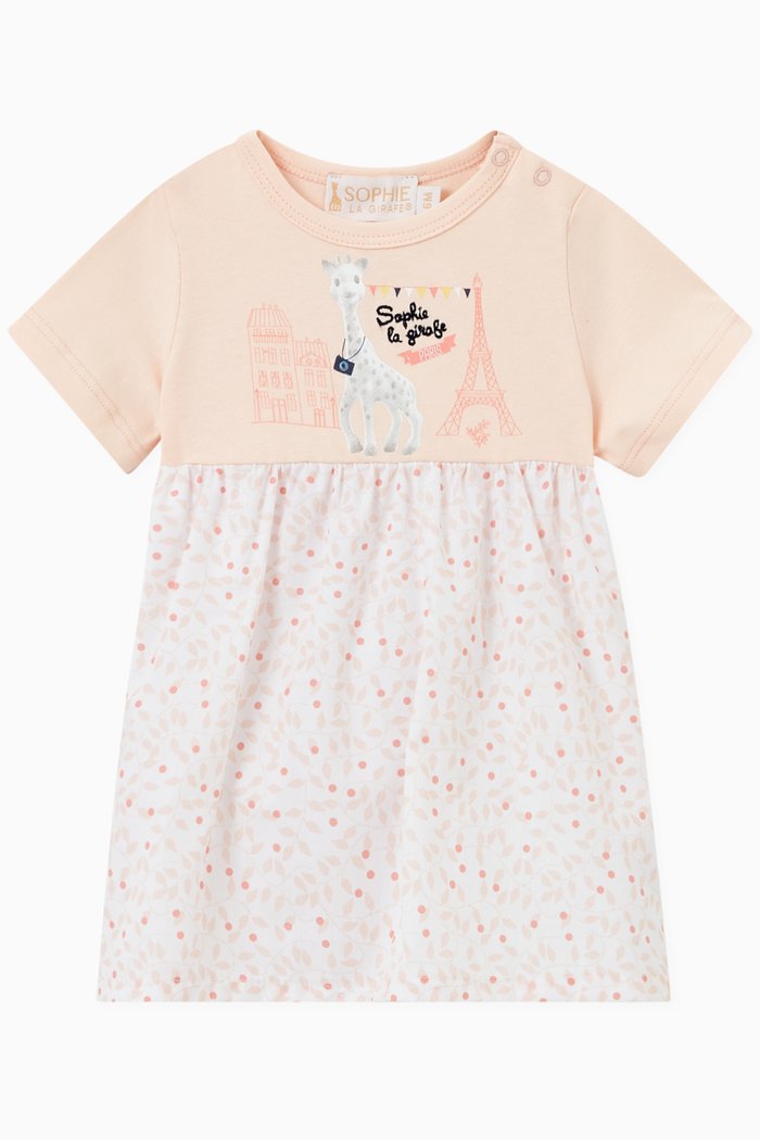 

Floral Bicolor Dress in Cotton, Multicolour