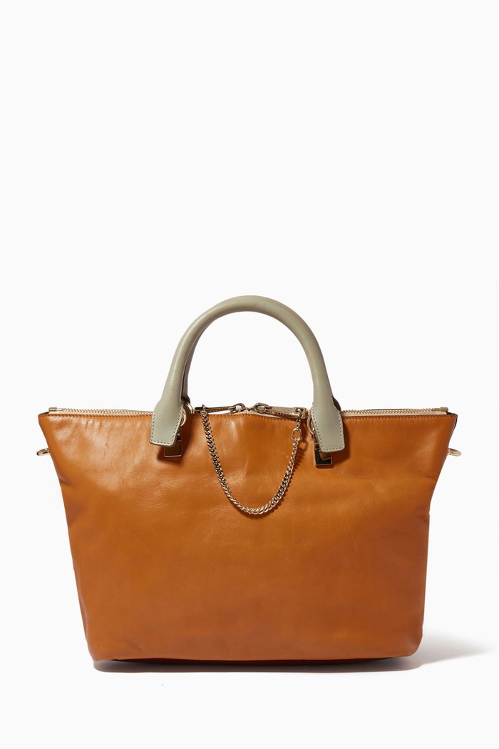

Two-tone Baylee Tote Bag in Leather, Multicolour