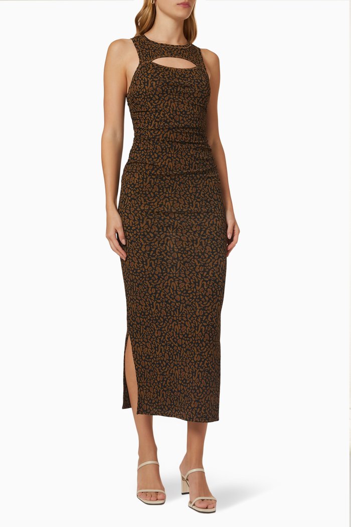 

Rilo Midi Dress, Brown